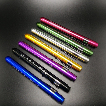 Pen light Medical Aluminium Alloy Nurse LED Penlight pena Dokter dengan cahaya