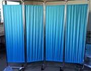 Layar Rumah Sakit Bangsal Medis Stainless Steel Ward Screen Room Divider Mobile Folding Cloth Ward folding