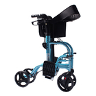 Roda Lipat Rollator Kursi Roda Walker Aluminium Alloy, Trolley Walkers Untuk Penyandang Cacat
