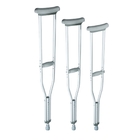 Aluminium Elbow Crutch Adjustable Ringan Portabel Tongkat Alat Bantu Berjalan