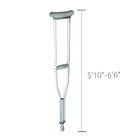Aluminium Elbow Crutch Adjustable Ringan Portabel Tongkat Alat Bantu Berjalan