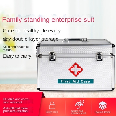 Aluminium First Aid Kit Bag Peralatan Medis Darurat Luar Ruangan Mobil