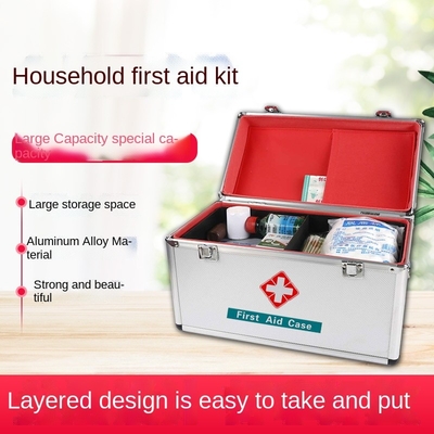 Aluminium First Aid Kit Bag Peralatan Medis Darurat Luar Ruangan Mobil
